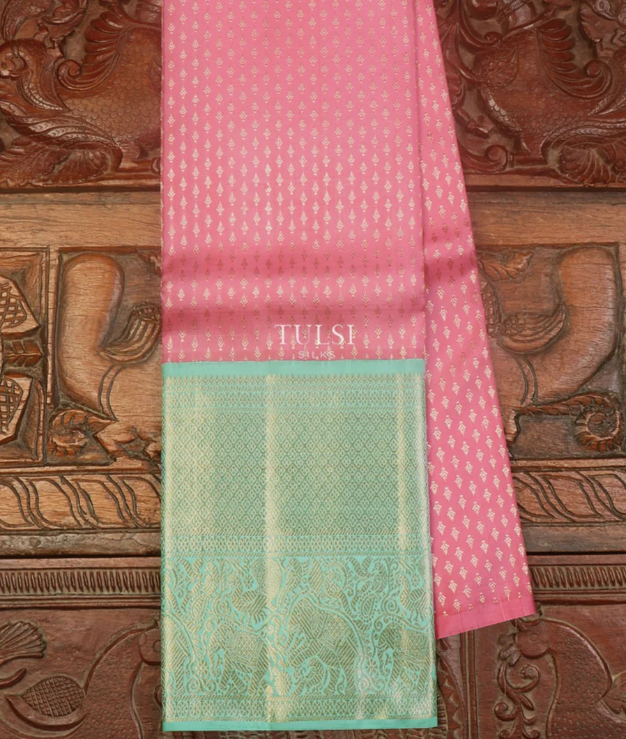Pink Kanjivaram Silk Pavadai T619523-image
