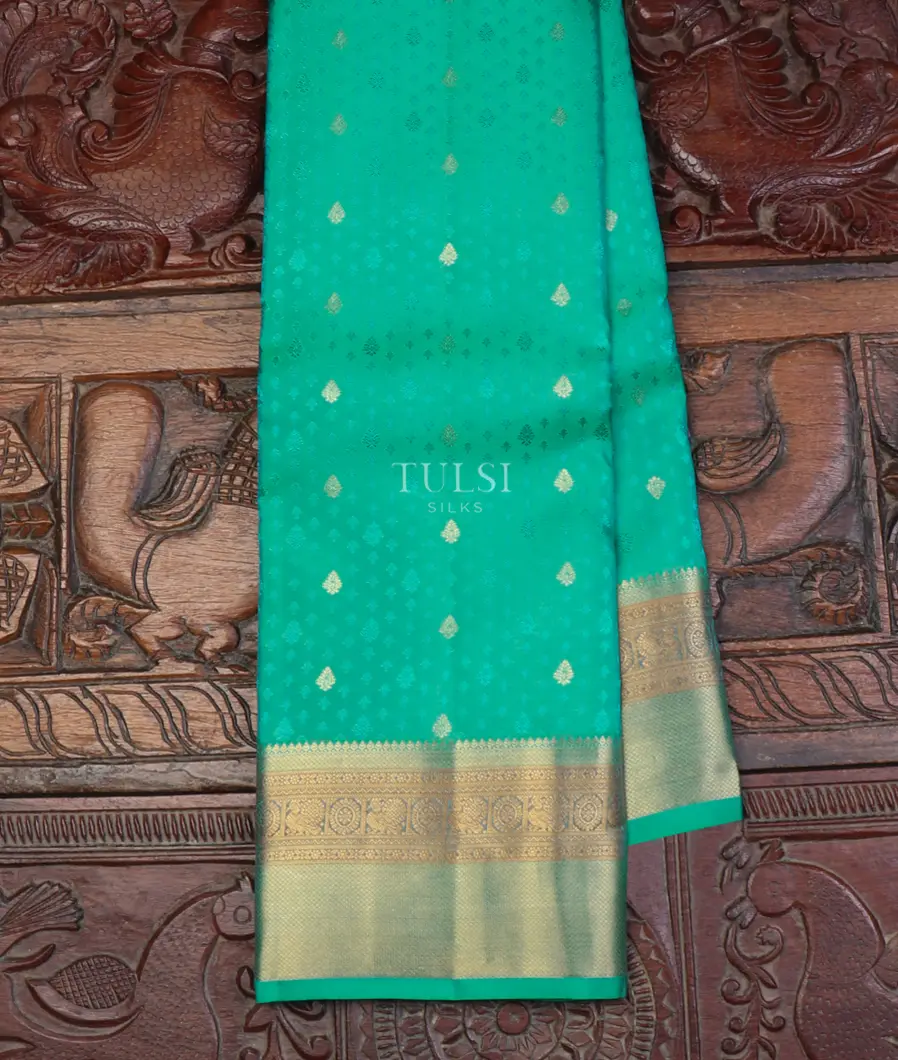 Green Soft Silk Saree T621115-image