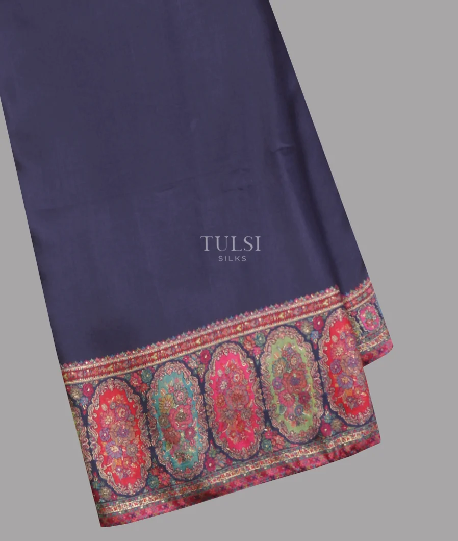 Blue Kashmir Kani Silk Saree T624588-image