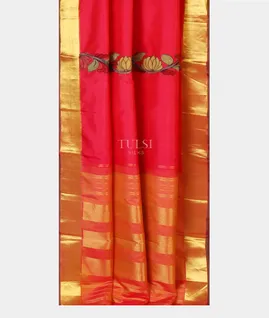 pinkish-red-kanjivaram-kalamkari-patchwork-saree-t640684-t640684-b