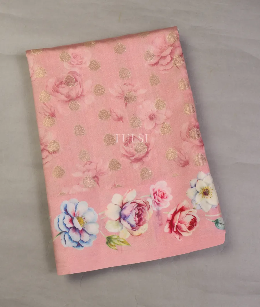 Pink Chaniya Silk Saree T626041-image