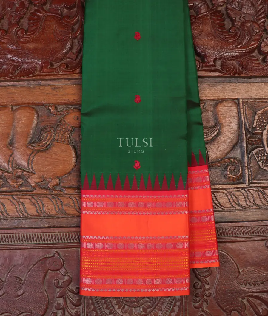 Green Kanjivaram Silk Saree T599322-2-image