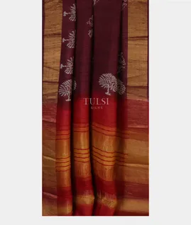 burgundy-tussar-embroidery-saree-t627838-t627838-b