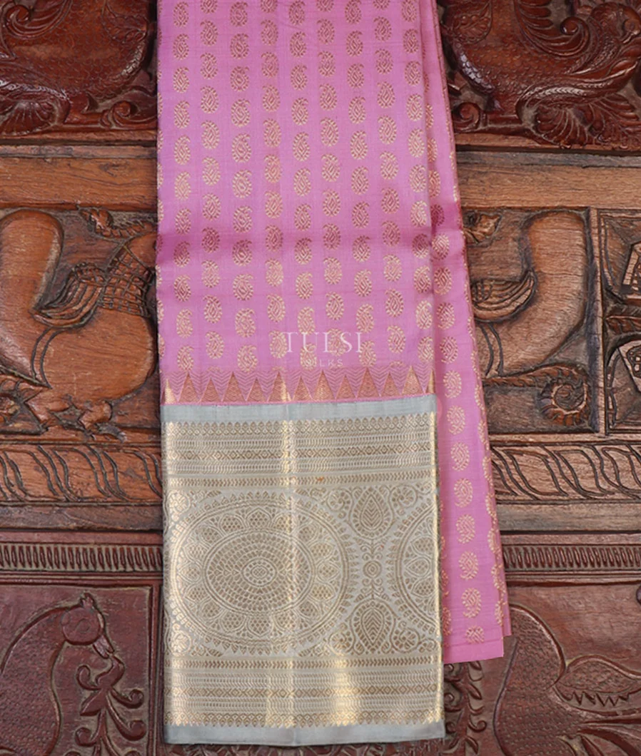 Lavender Kanjivaram Silk Pavadai T642425-image