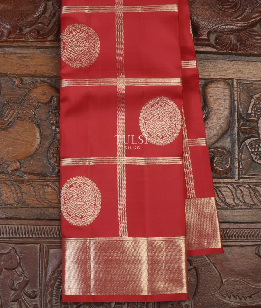 Red Kanjivaram Silk Saree T637824-image