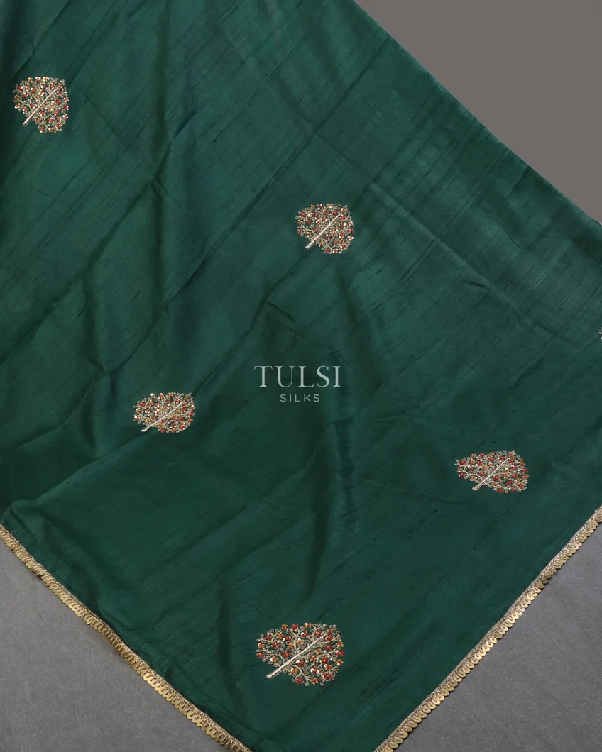 peacock-green-tussar-embroidery-saree-t644610-t644610-d