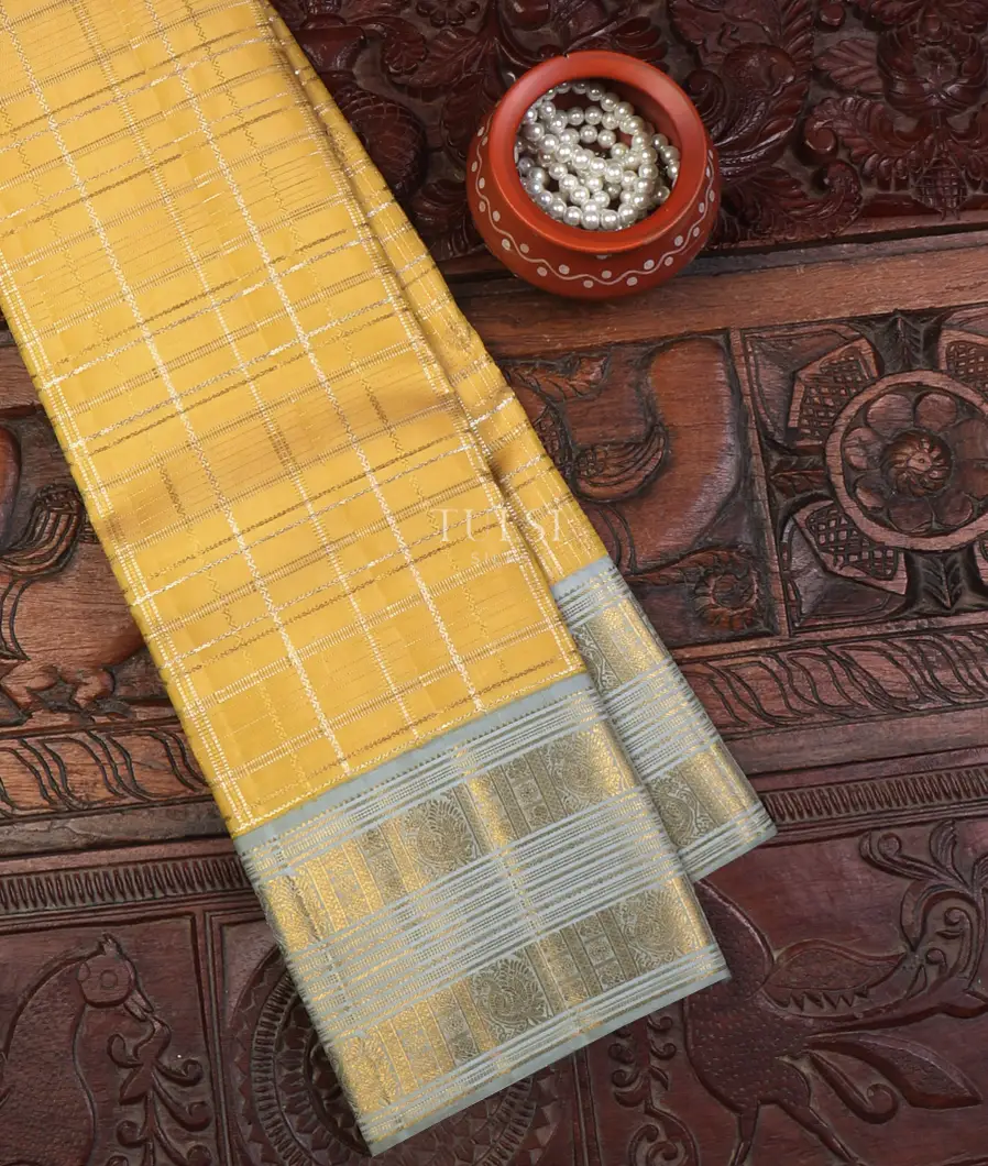 Yellow Kanjivaram Silk Saree T640773-image