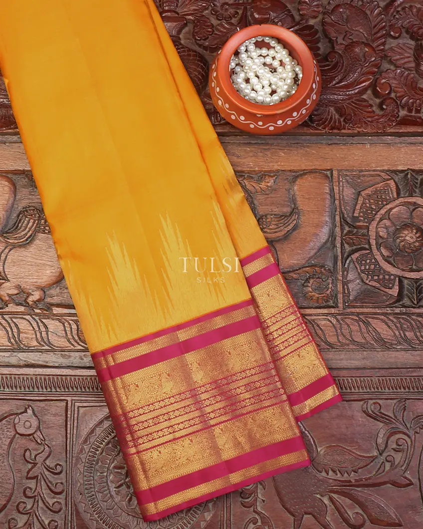 Yellow Kanjivaram Silk Saree T637768-image
