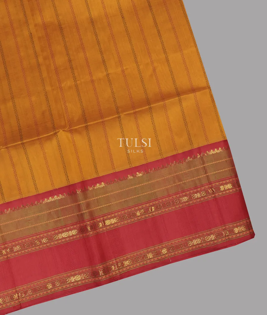 Yellow Silk Cotton Saree T633476-image