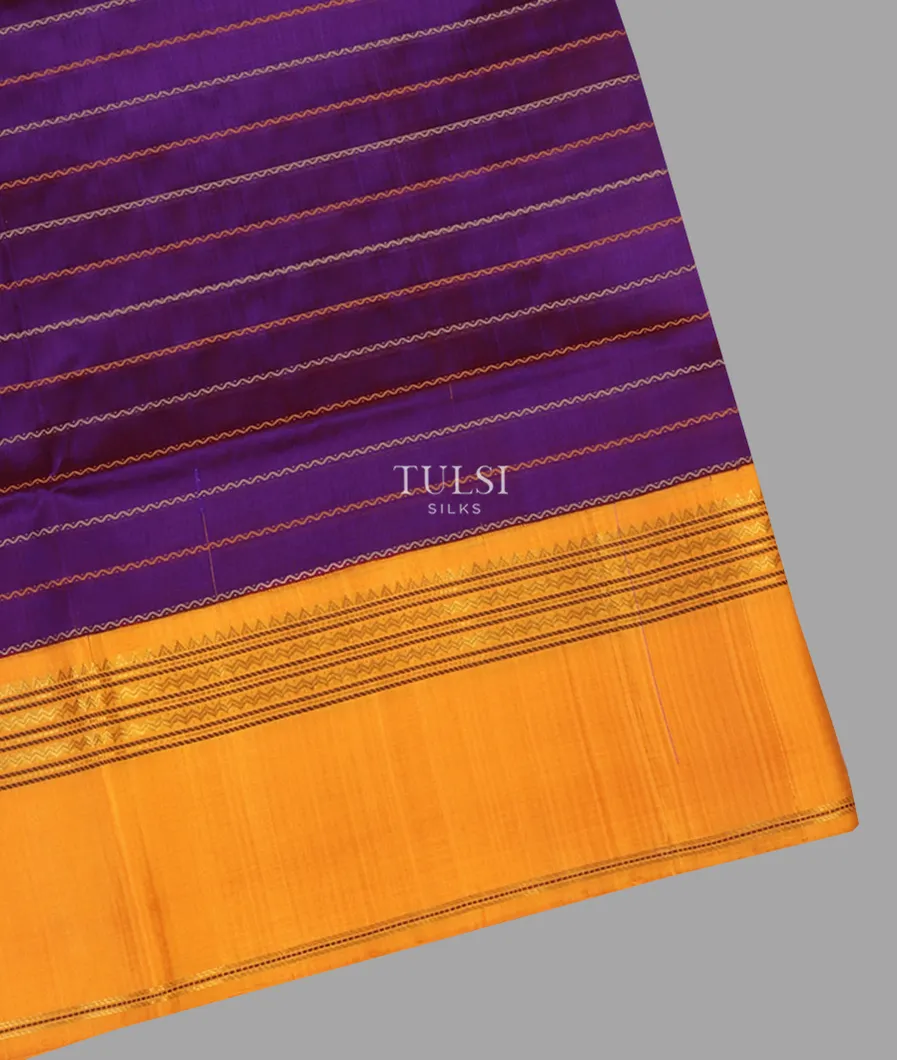 Purple Silk Cotton Saree T633470-image