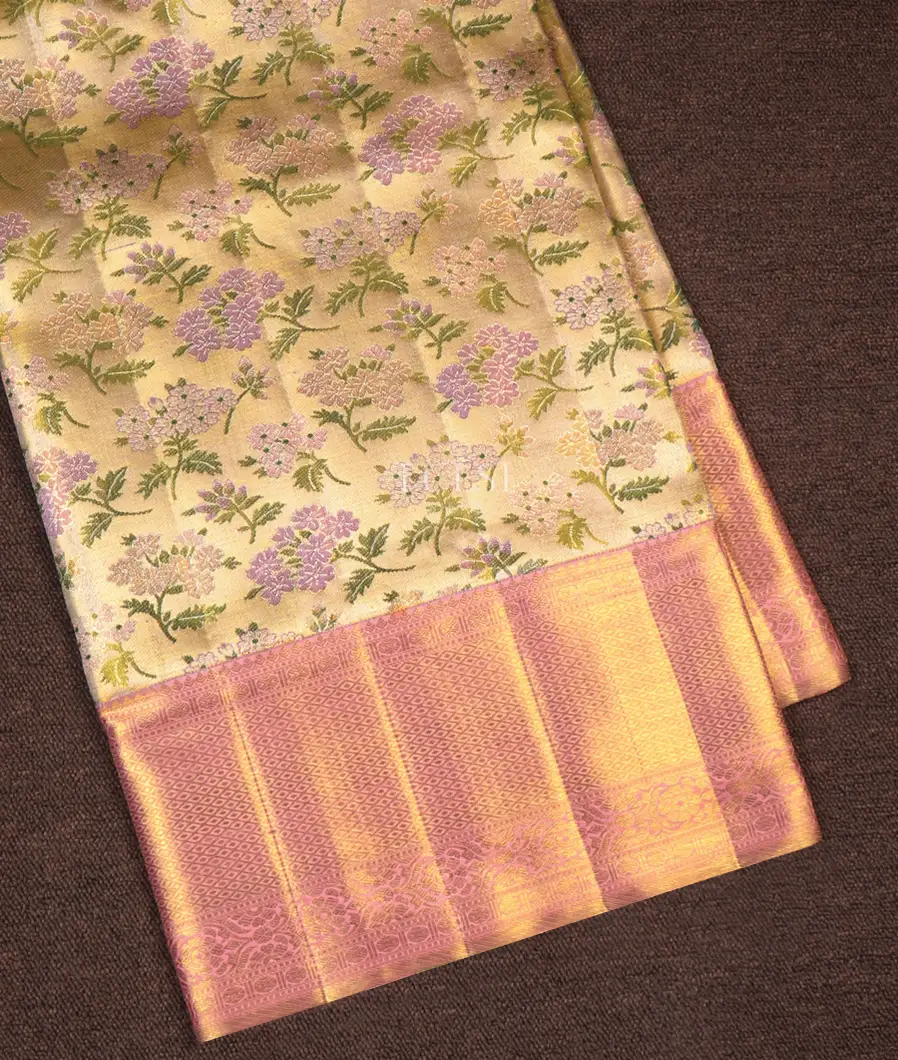 Gold and Silver Tissue Kanjivaram Silk Saree T636704-image