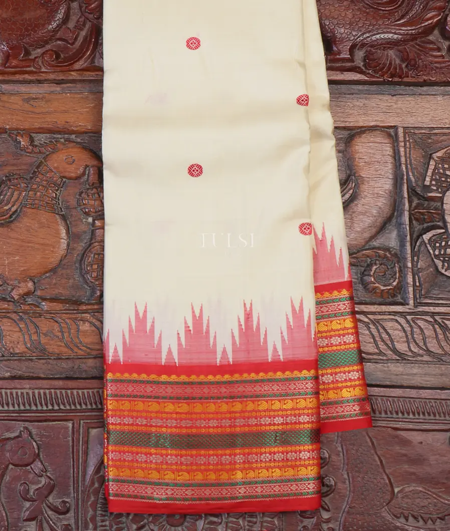 Off - White Kanjivaram Silk Saree T629603-image