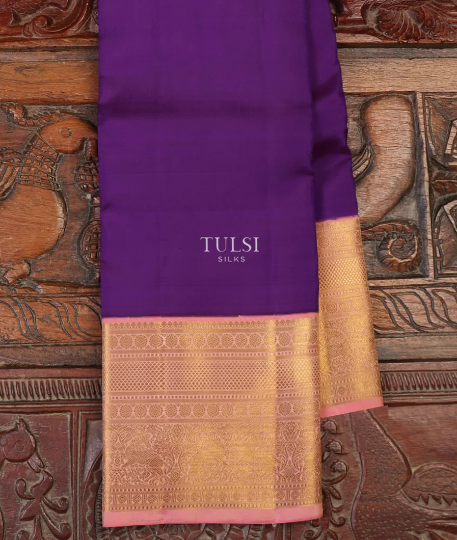Purple Kanjivaram Silk Saree T628590-image