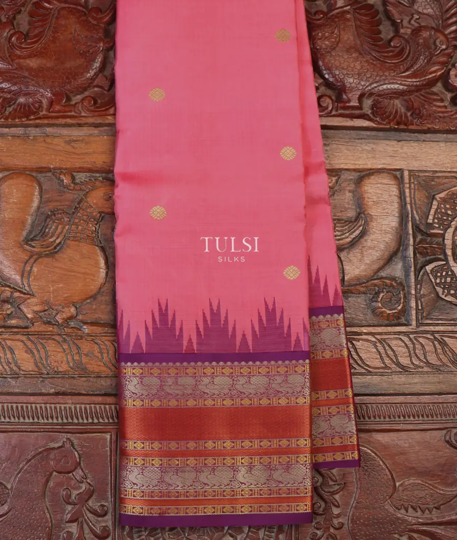 Pink Kanjivaram Silk Saree T629589-image