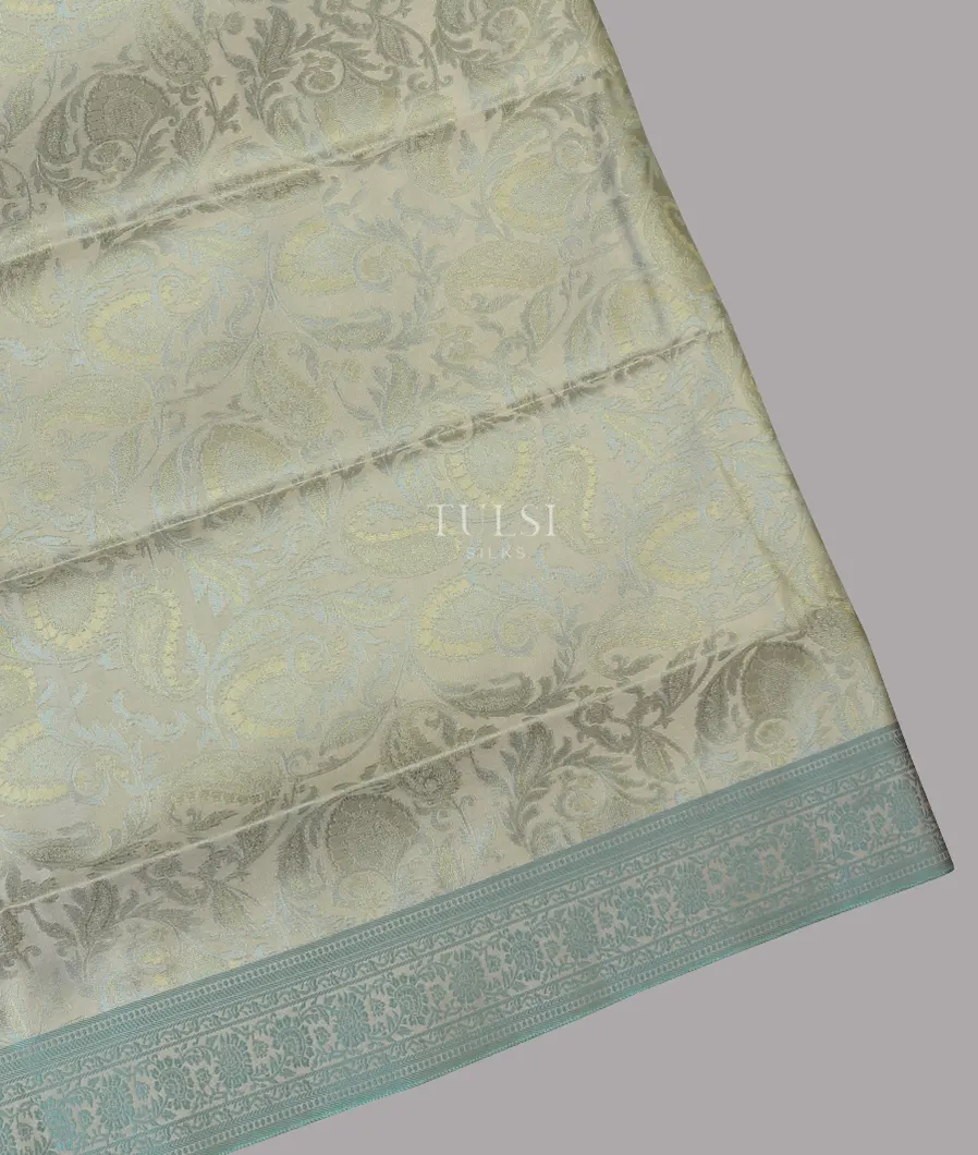 Beige and Grey Soft Silk Saree T615400-image