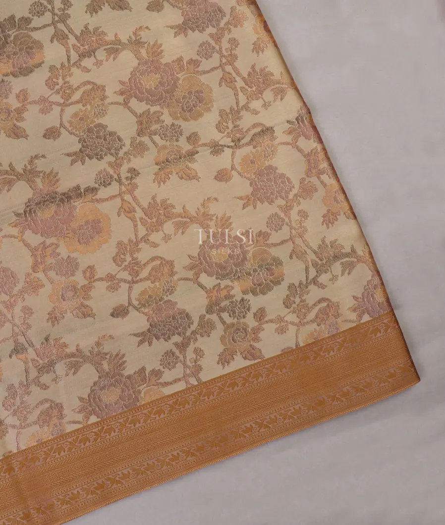Beige Soft Silk Saree T627530-image