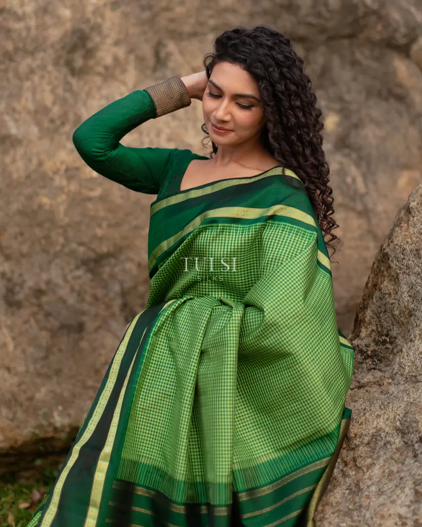 Green Kanjivaram Silk Saree T645526-image