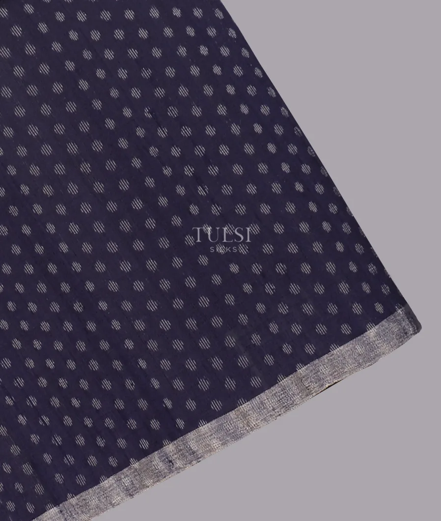Blue Woven Raw Silk Saree T644957-image