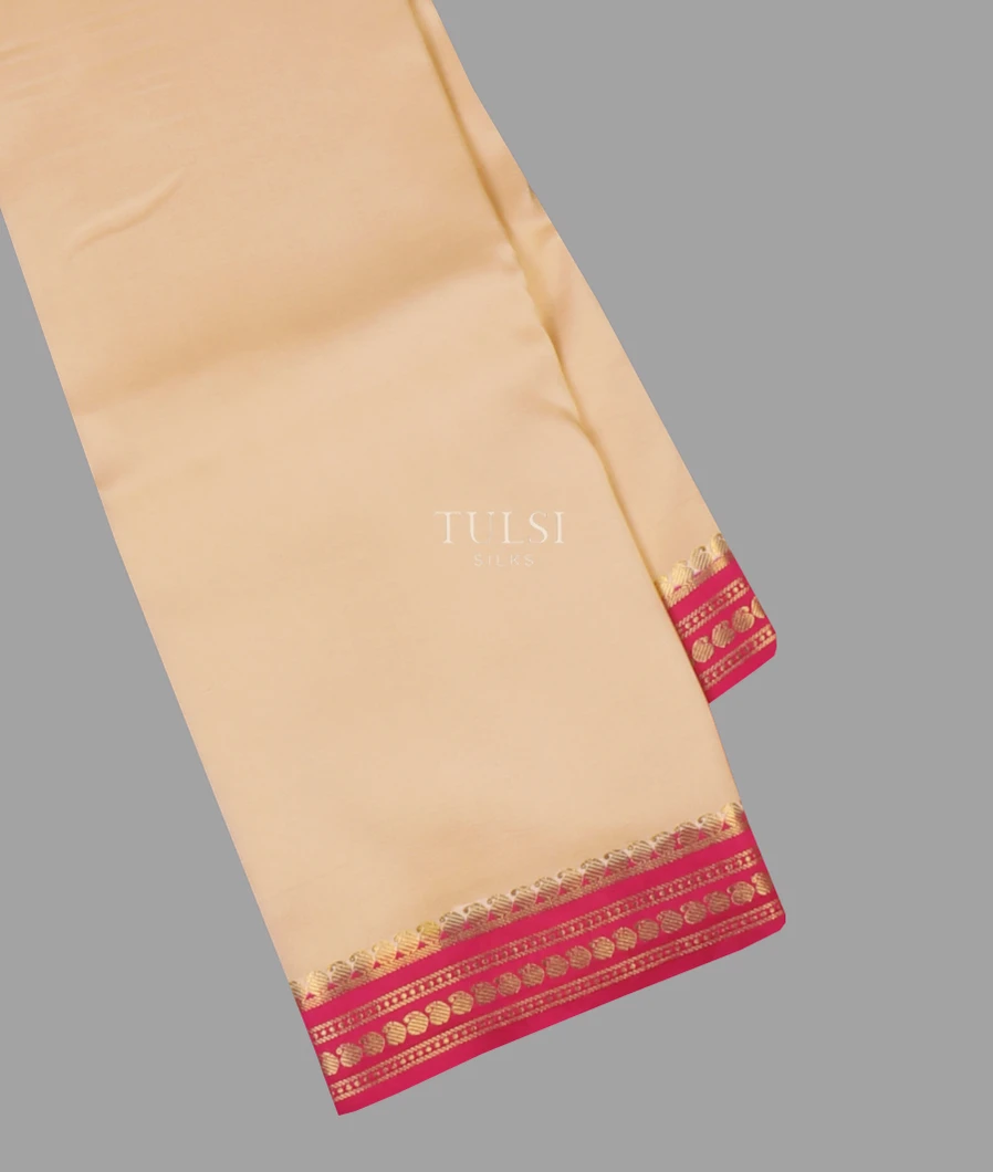 Beige Mysore Silk Saree T590321-image