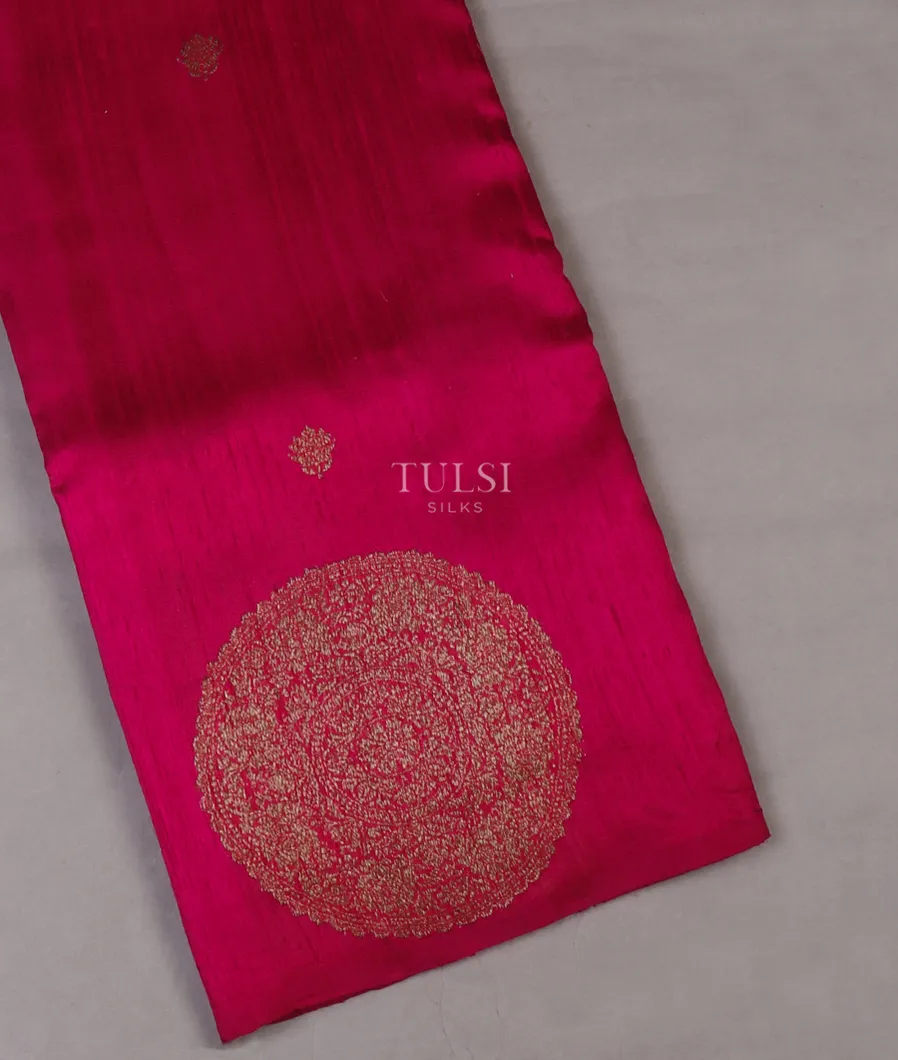 Pink Banaras Tussar Saree T643108-image