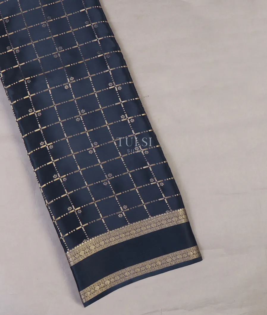 Blue Mysore Silk saree T574457-image
