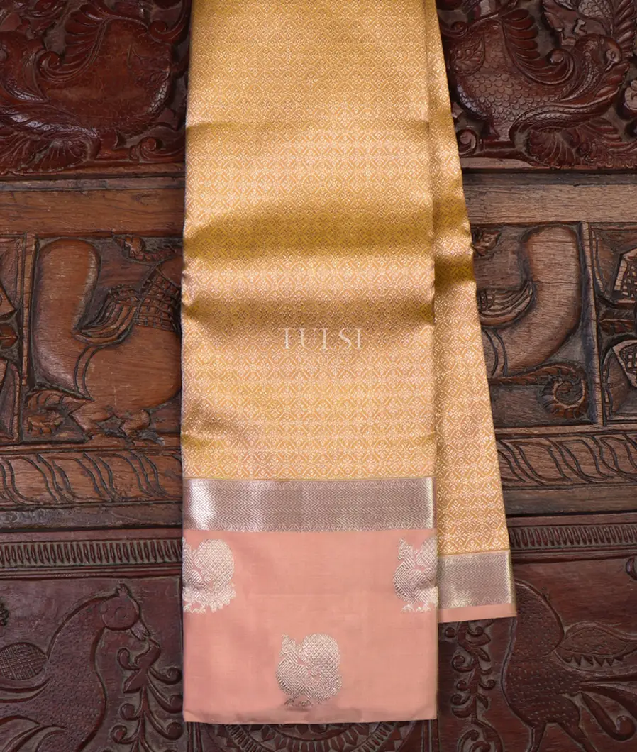Light Peach Kanjivaram Silk Saree T646340-image