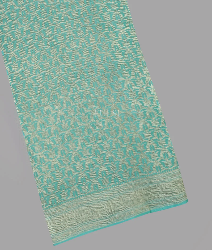 Blue Mysore Crepe Silk Saree T633411-image