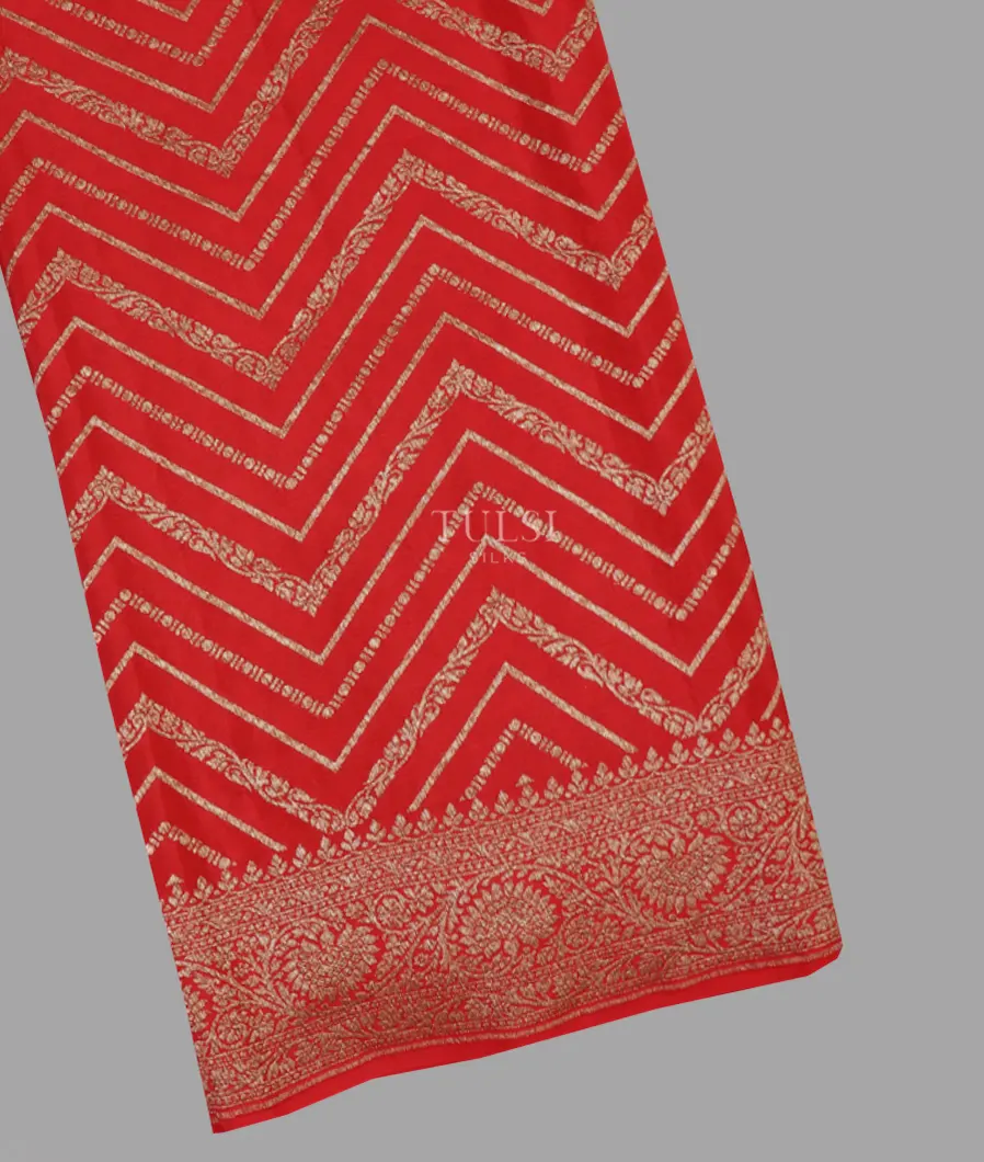 Red Banaras Crepe Silk Saree T601950-1-image