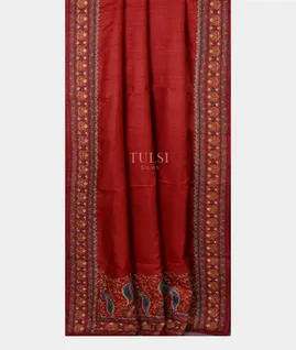 red-tussar-embroidery-saree-t634898-t634898-b