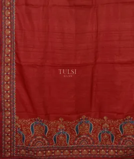 red-tussar-embroidery-saree-t634898-t634898-d