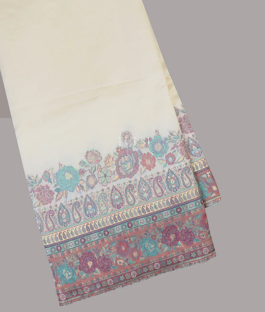 Off - White Kashmir Kani Silk Saree T646855-image