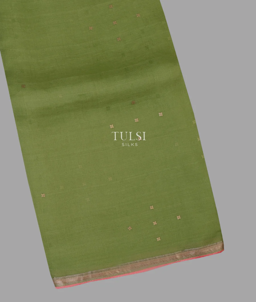 Green Woven Organza Saree T636614-image