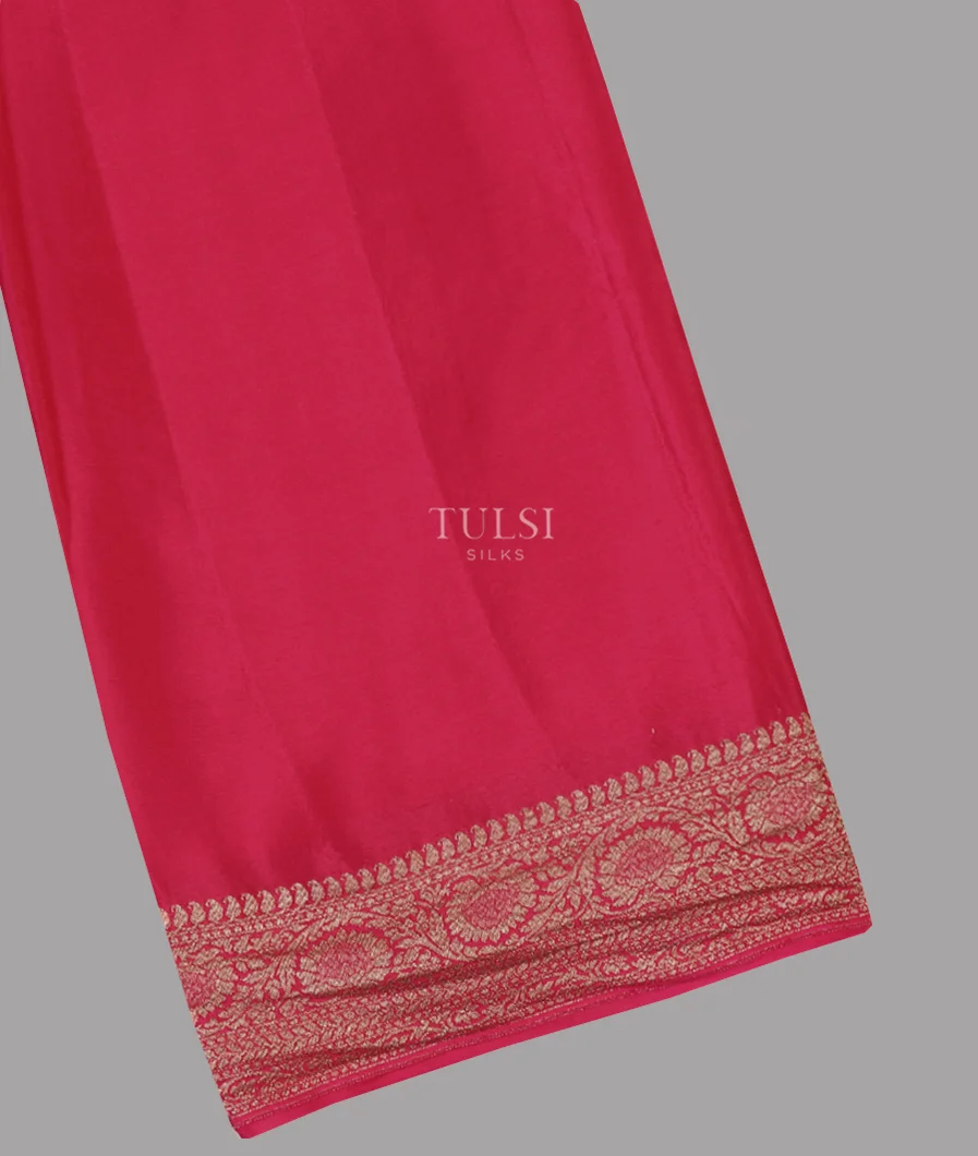 Pink Banaras Crepe Silk Saree T643601-image