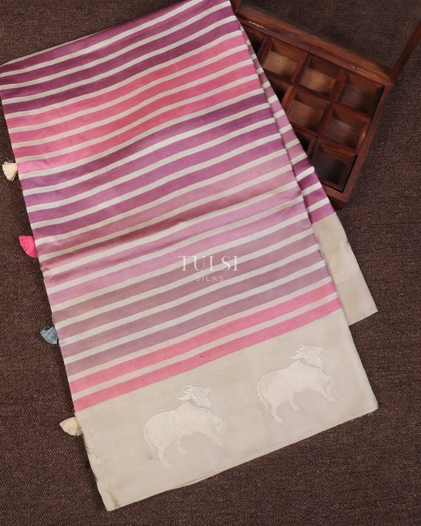 Multicolour Tussar Printed Saree T647109-image
