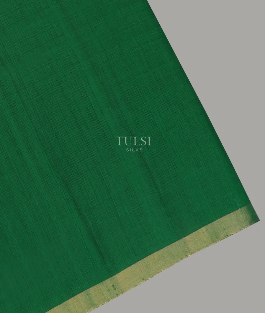 Green Woven Raw Silk Saree T646970-image