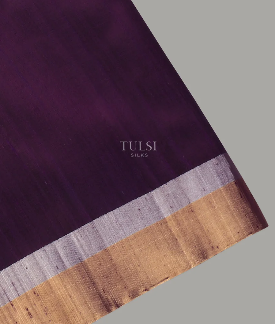 Purple Woven Raw Silk Saree T647006-image