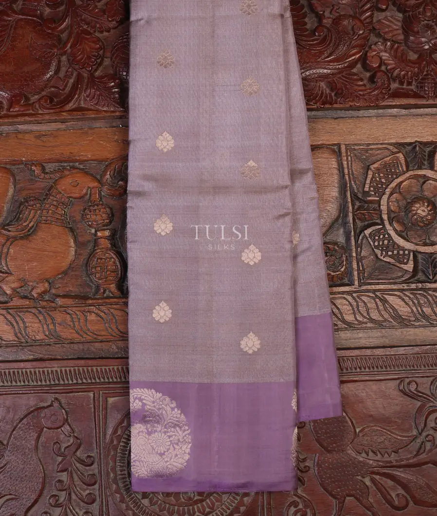 Lavender Tissue Soft Silk Saree T647686-image
