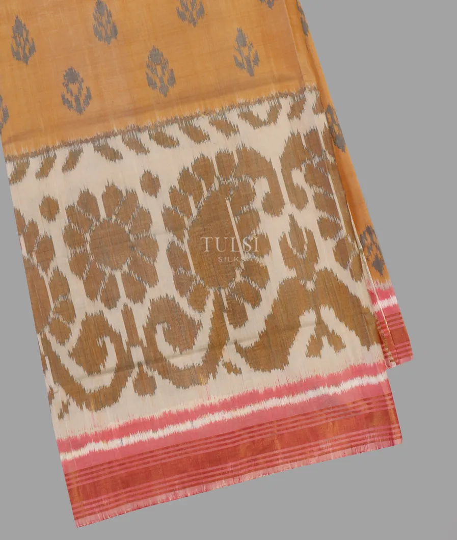 Beige Patola Silk Saree T571529-image