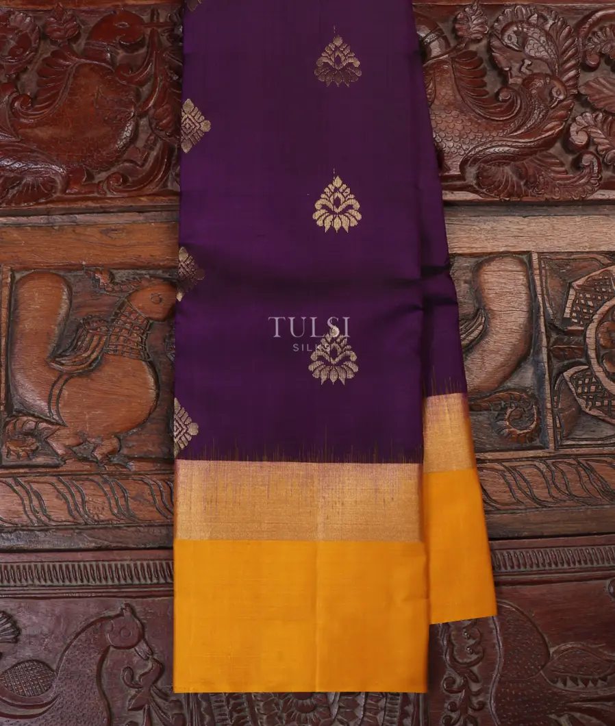 Purple Soft Silk Saree T645411-image