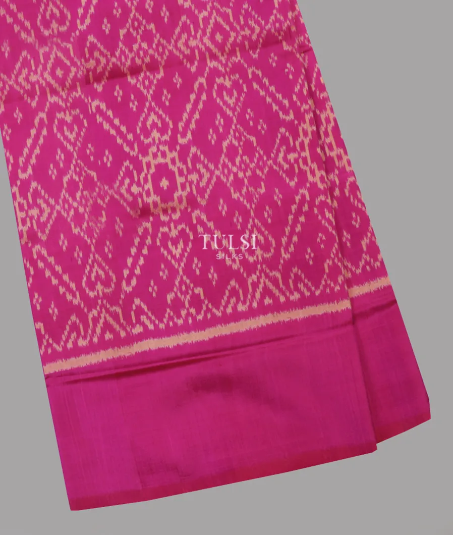 Magenta Patola Silk Saree T622146-image