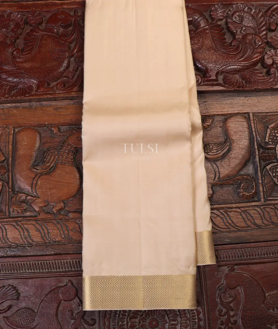Light Beige Soft Silk Saree T648326-image