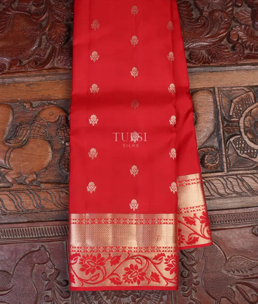 Red Soft Silk Saree T648343-image