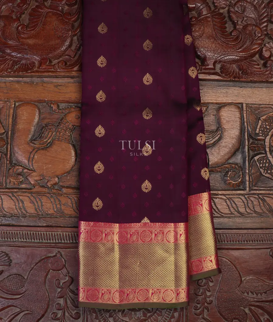 Purple Soft Silk Saree T644342-image