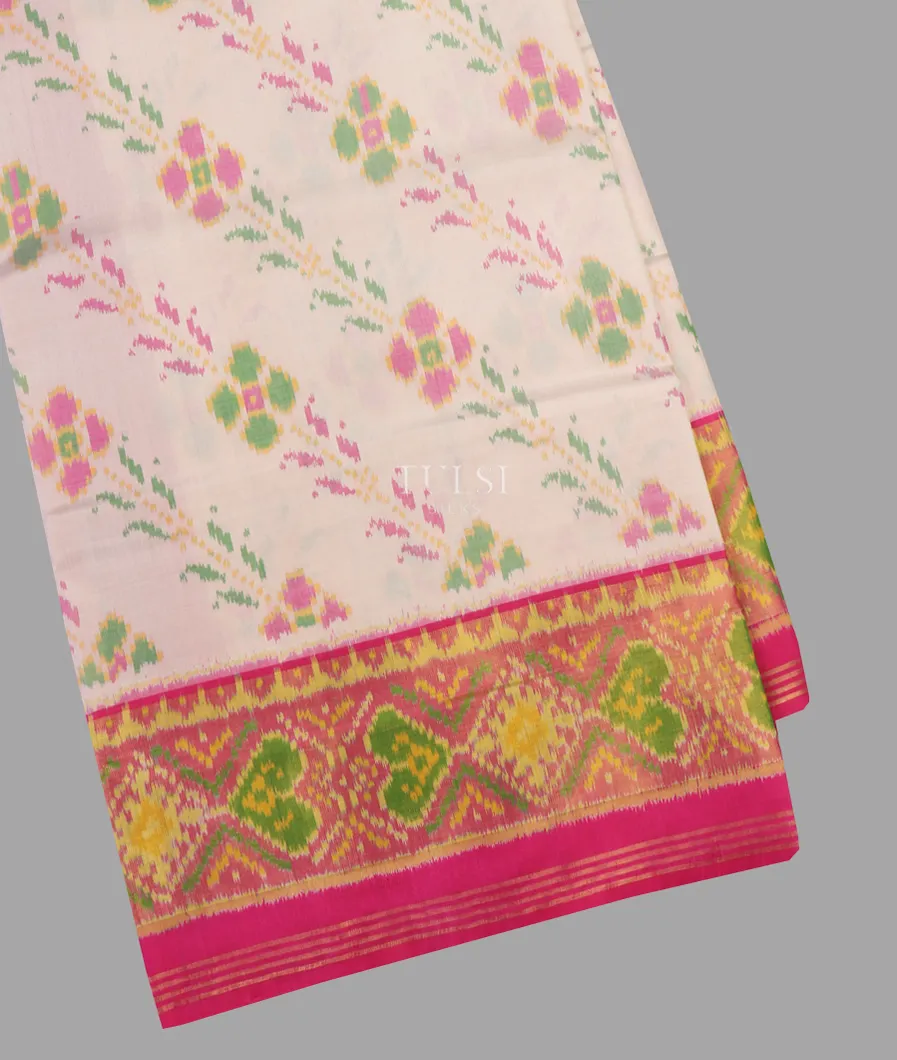 Off - White Patola Silk Saree T553080-image