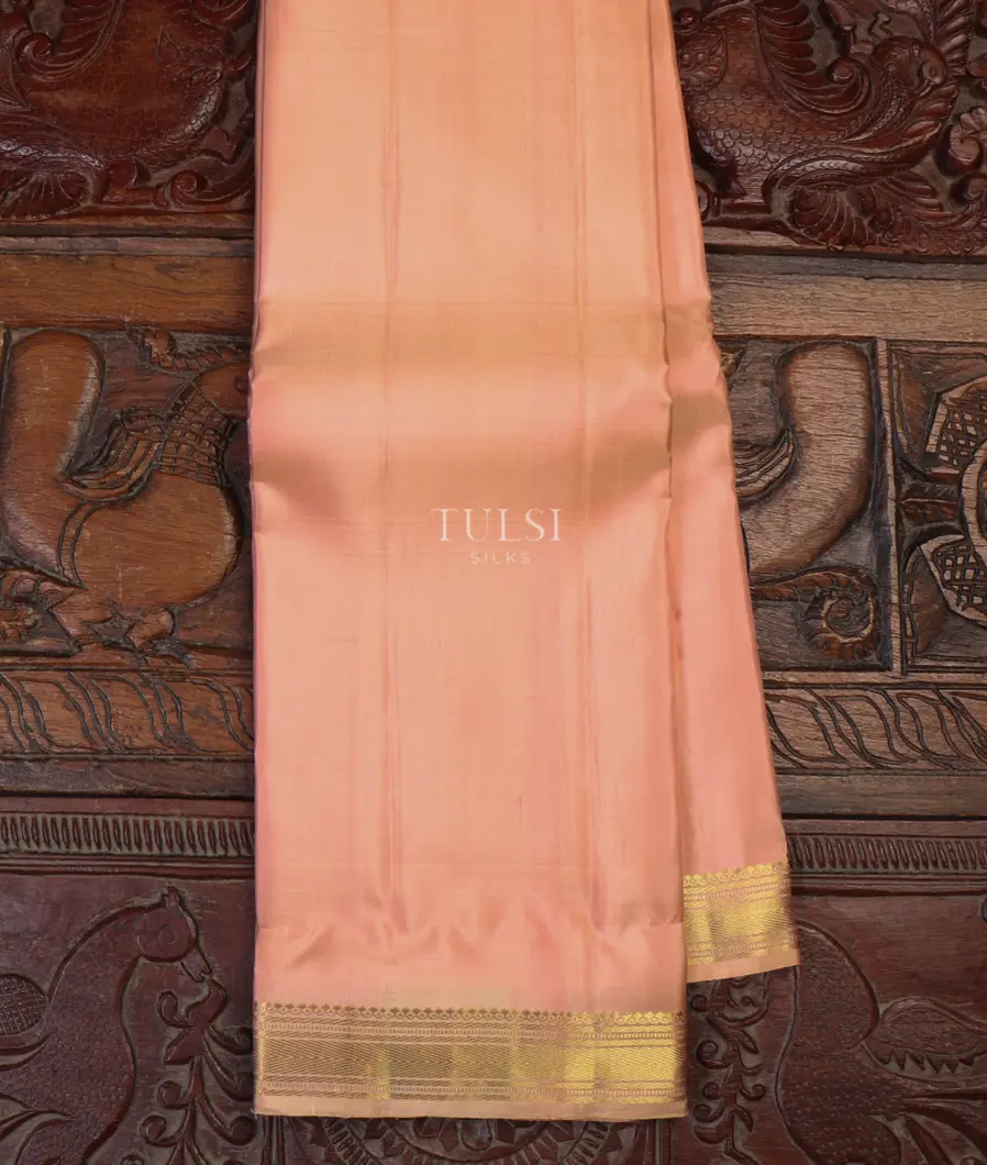 Peach Soft Silk Saree T648349-image