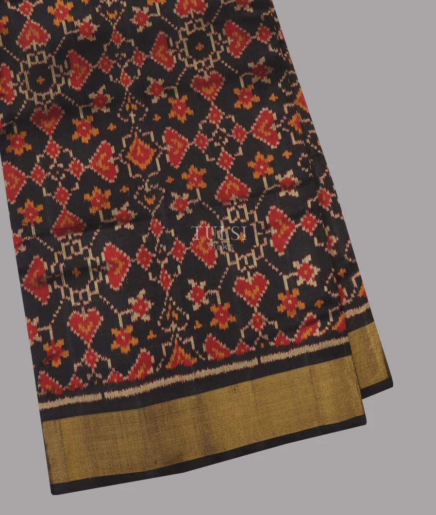 Black Patola Silk Saree T544966-image