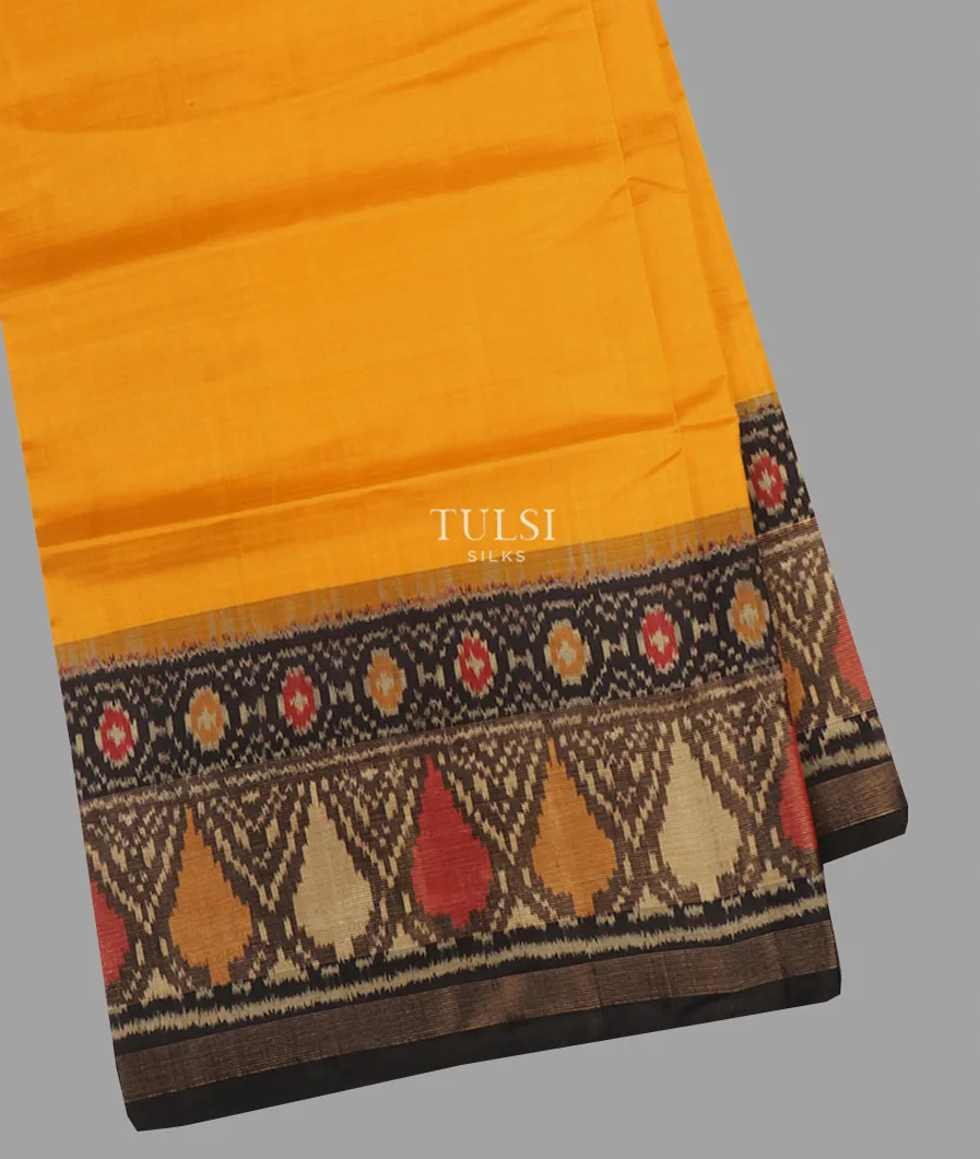 Yellow Patola Silk Saree T615549-image