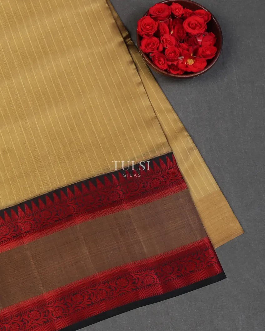 Beige Soft Silk Saree T633917-image