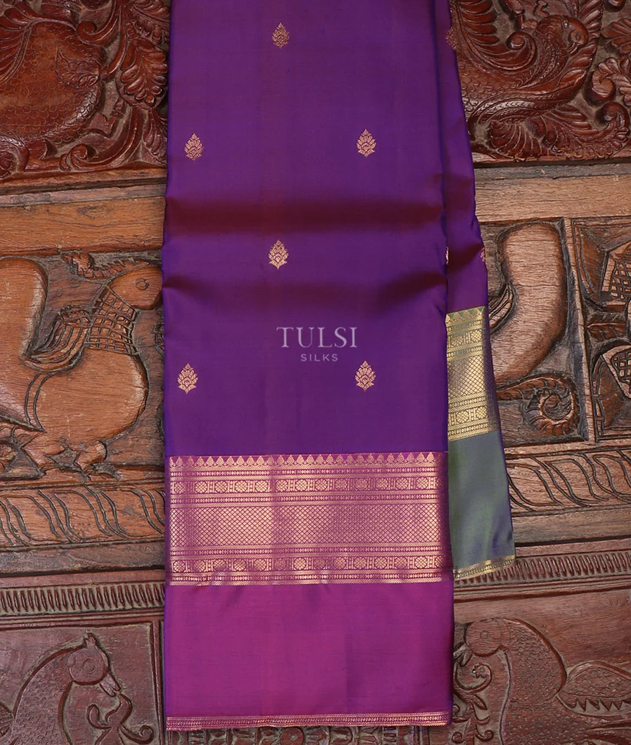 Purple Soft Silk Saree T649159-image