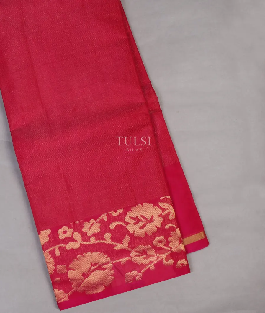 Reddish Pink Silk Cotton Saree T648787-image